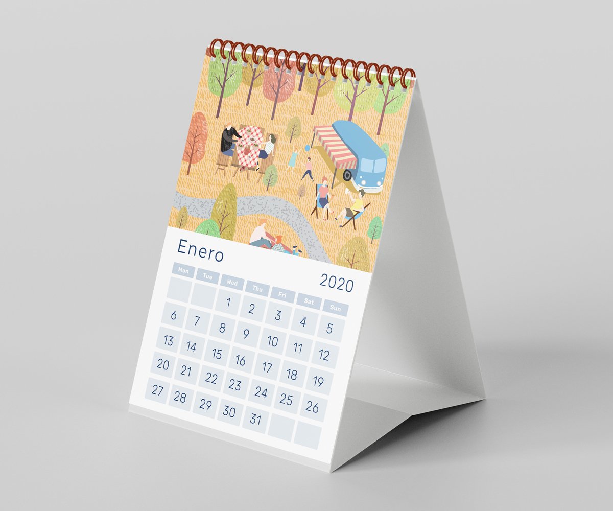 impresión de calendarios